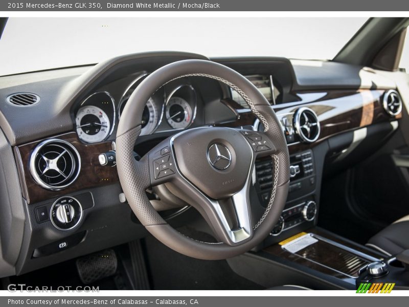 Diamond White Metallic / Mocha/Black 2015 Mercedes-Benz GLK 350