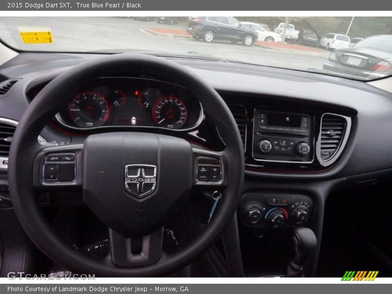 True Blue Pearl / Black 2015 Dodge Dart SXT