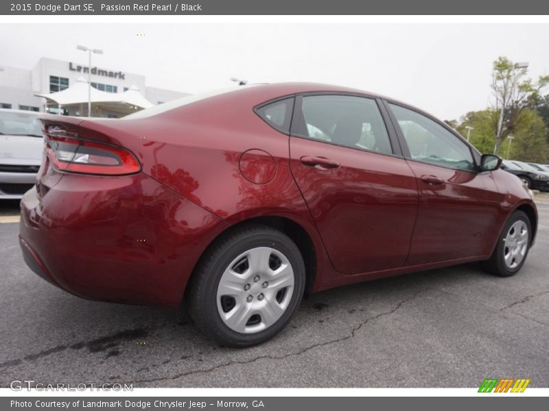 Passion Red Pearl / Black 2015 Dodge Dart SE