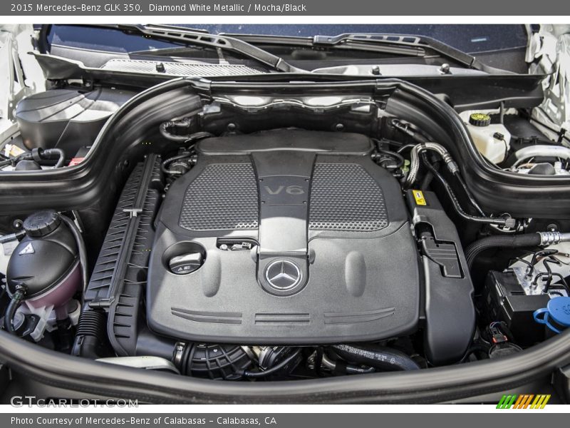 Diamond White Metallic / Mocha/Black 2015 Mercedes-Benz GLK 350