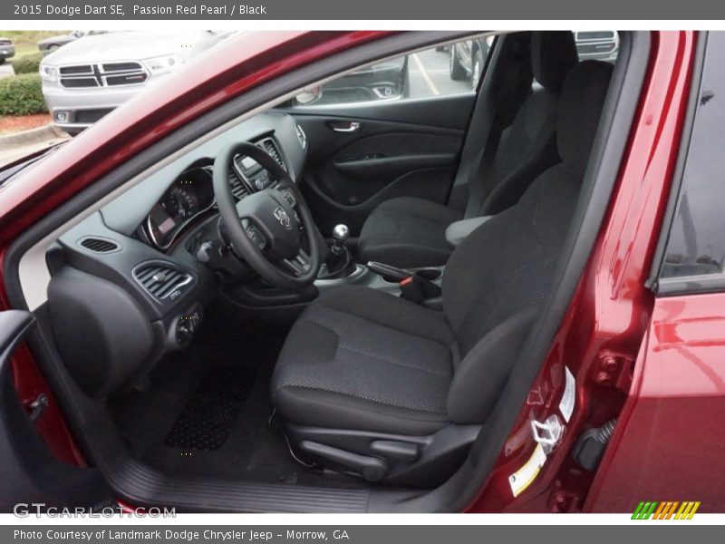 Passion Red Pearl / Black 2015 Dodge Dart SE