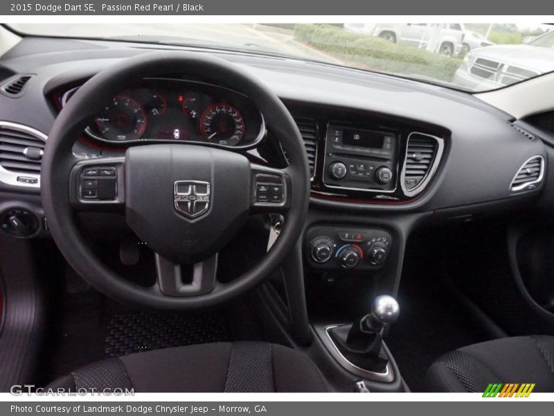 Passion Red Pearl / Black 2015 Dodge Dart SE