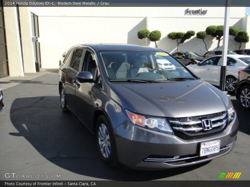Modern Steel Metallic / Gray 2014 Honda Odyssey EX-L