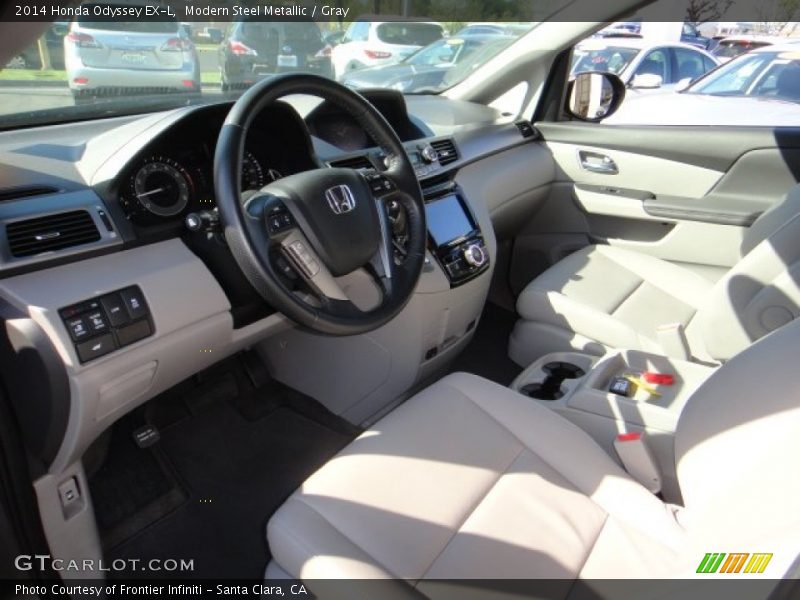 Modern Steel Metallic / Gray 2014 Honda Odyssey EX-L