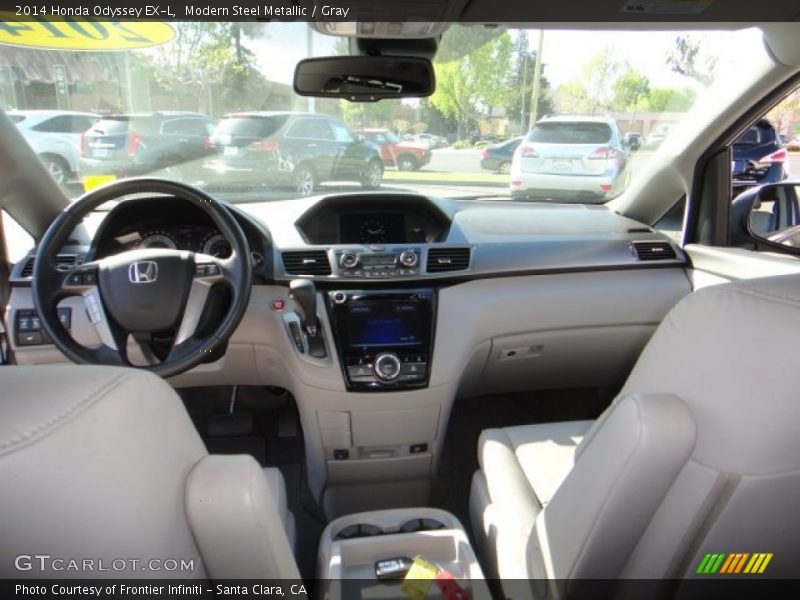 Modern Steel Metallic / Gray 2014 Honda Odyssey EX-L