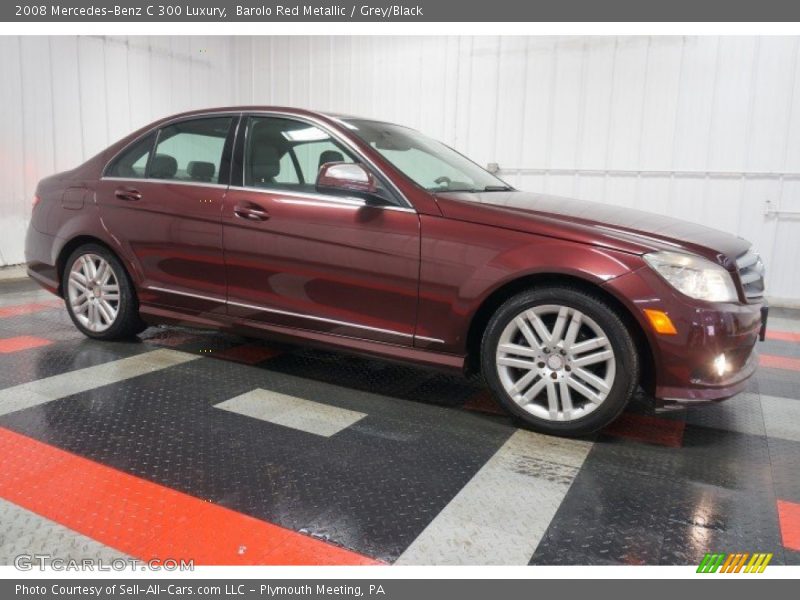 Barolo Red Metallic / Grey/Black 2008 Mercedes-Benz C 300 Luxury