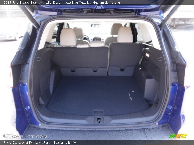 Deep Impact Blue Metallic / Medium Light Stone 2015 Ford Escape Titanium 4WD