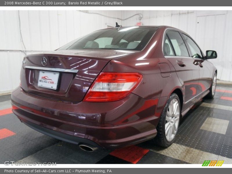 Barolo Red Metallic / Grey/Black 2008 Mercedes-Benz C 300 Luxury