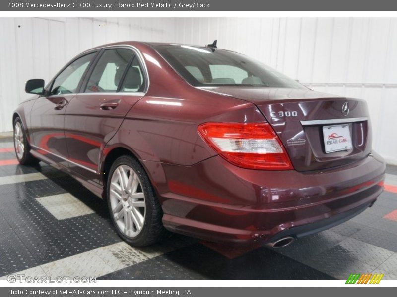 Barolo Red Metallic / Grey/Black 2008 Mercedes-Benz C 300 Luxury