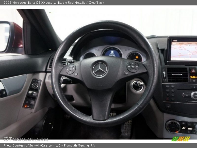 Barolo Red Metallic / Grey/Black 2008 Mercedes-Benz C 300 Luxury