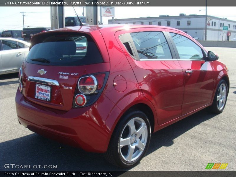 Crystal Red Tintcoat / Jet Black/Dark Titanium 2014 Chevrolet Sonic LTZ Hatchback