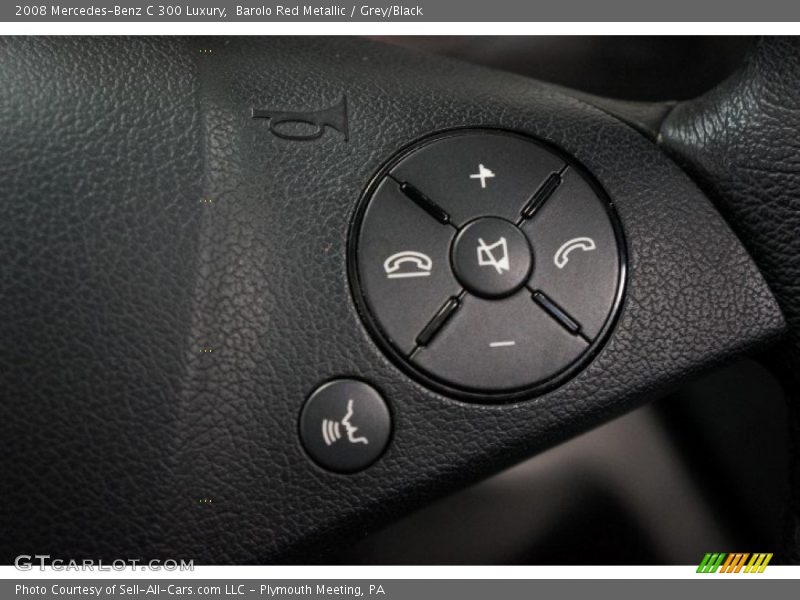Barolo Red Metallic / Grey/Black 2008 Mercedes-Benz C 300 Luxury