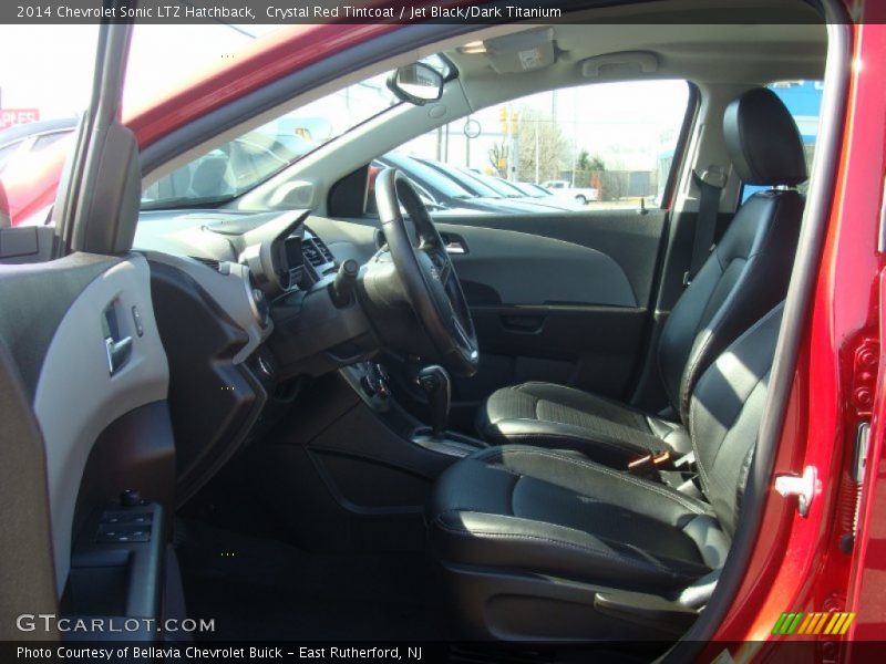 Crystal Red Tintcoat / Jet Black/Dark Titanium 2014 Chevrolet Sonic LTZ Hatchback