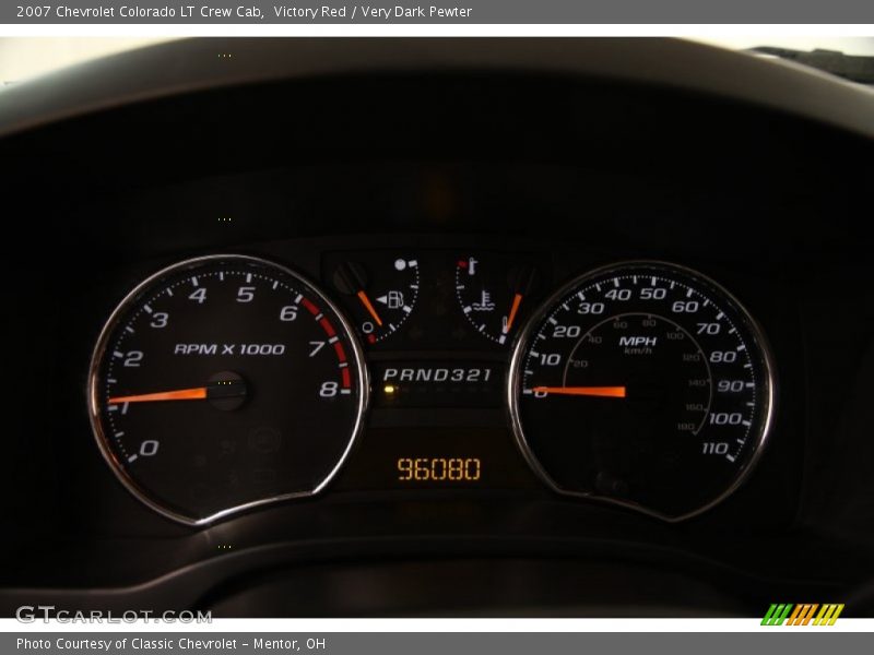 Victory Red / Very Dark Pewter 2007 Chevrolet Colorado LT Crew Cab