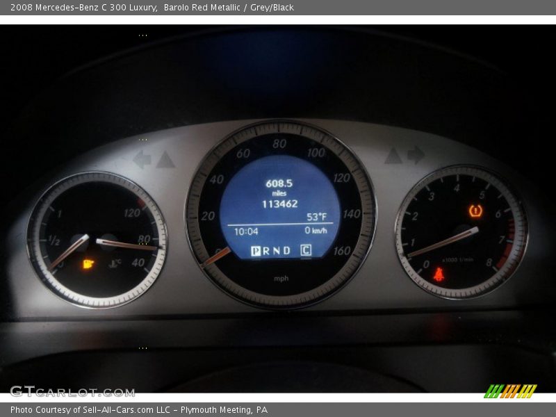Barolo Red Metallic / Grey/Black 2008 Mercedes-Benz C 300 Luxury