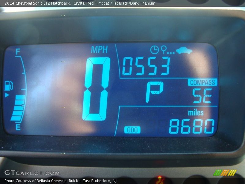 Crystal Red Tintcoat / Jet Black/Dark Titanium 2014 Chevrolet Sonic LTZ Hatchback