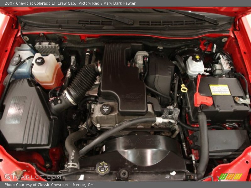 Victory Red / Very Dark Pewter 2007 Chevrolet Colorado LT Crew Cab