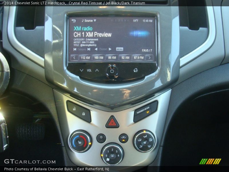 Crystal Red Tintcoat / Jet Black/Dark Titanium 2014 Chevrolet Sonic LTZ Hatchback