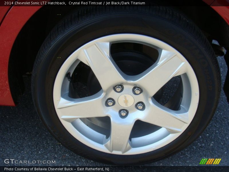 Crystal Red Tintcoat / Jet Black/Dark Titanium 2014 Chevrolet Sonic LTZ Hatchback