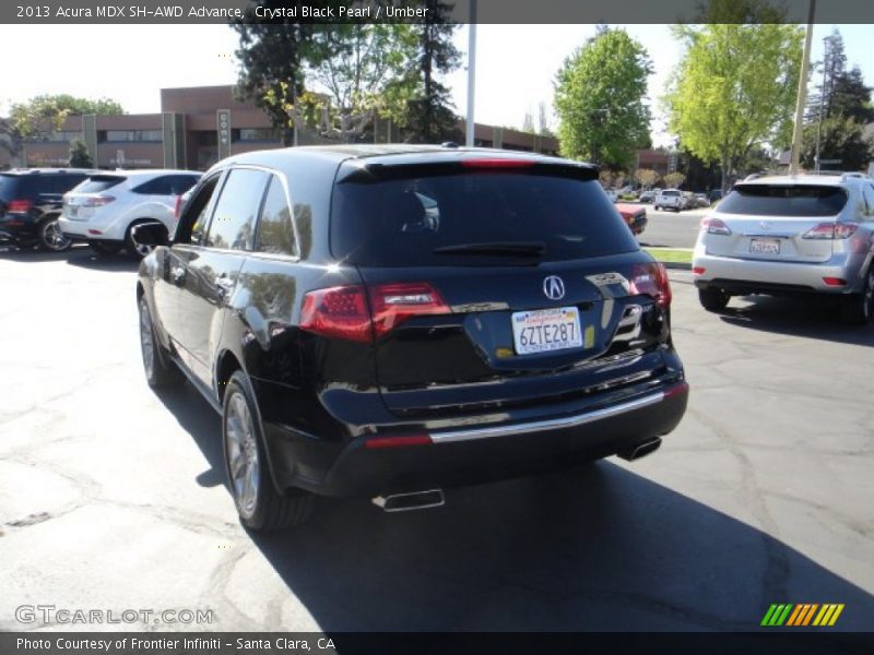 Crystal Black Pearl / Umber 2013 Acura MDX SH-AWD Advance