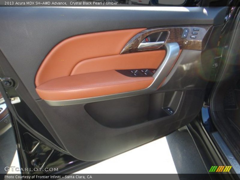 Crystal Black Pearl / Umber 2013 Acura MDX SH-AWD Advance