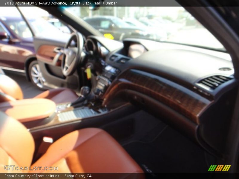 Crystal Black Pearl / Umber 2013 Acura MDX SH-AWD Advance