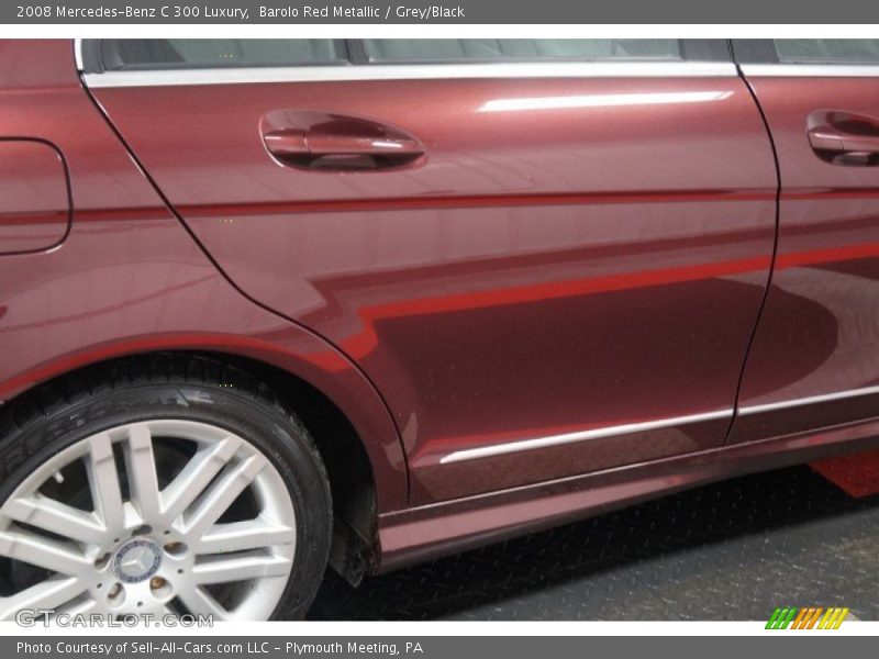 Barolo Red Metallic / Grey/Black 2008 Mercedes-Benz C 300 Luxury