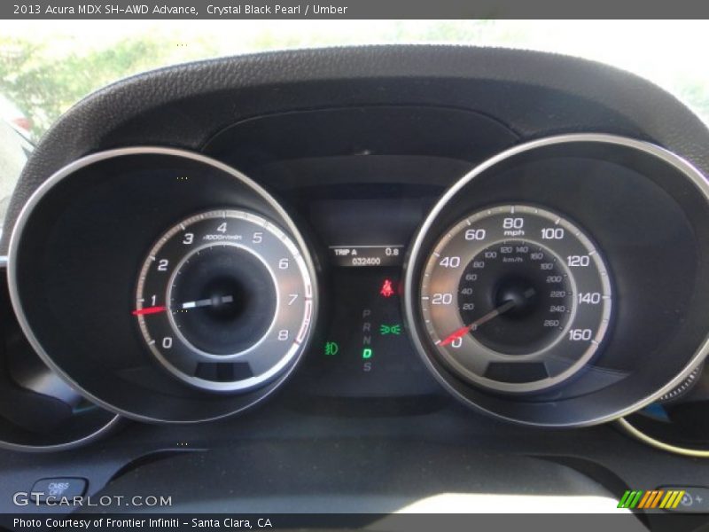 Crystal Black Pearl / Umber 2013 Acura MDX SH-AWD Advance