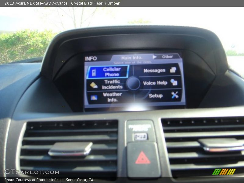 Crystal Black Pearl / Umber 2013 Acura MDX SH-AWD Advance