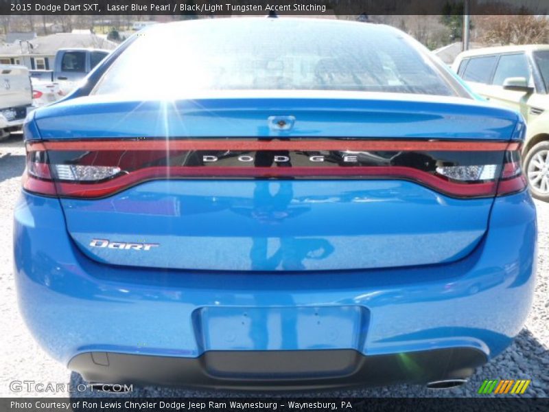 Laser Blue Pearl / Black/Light Tungsten Accent Stitching 2015 Dodge Dart SXT