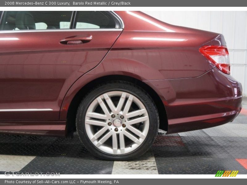 Barolo Red Metallic / Grey/Black 2008 Mercedes-Benz C 300 Luxury
