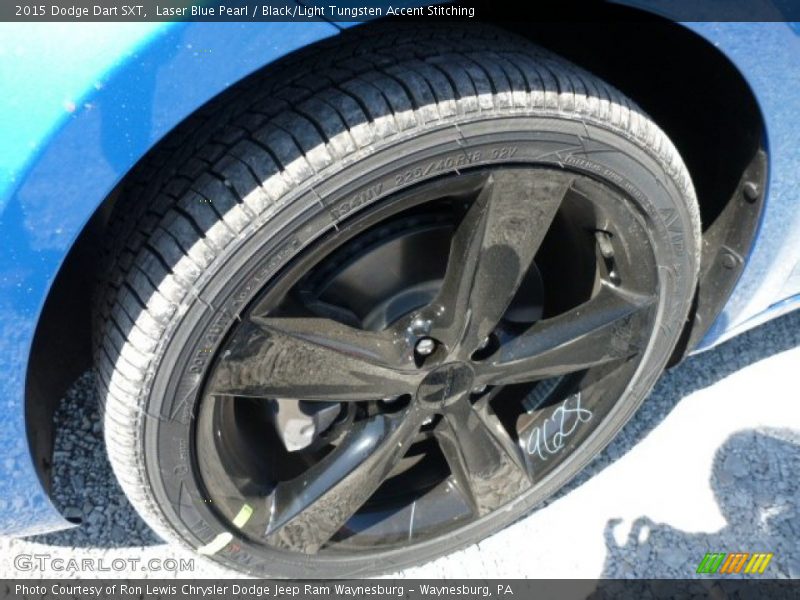 Laser Blue Pearl / Black/Light Tungsten Accent Stitching 2015 Dodge Dart SXT