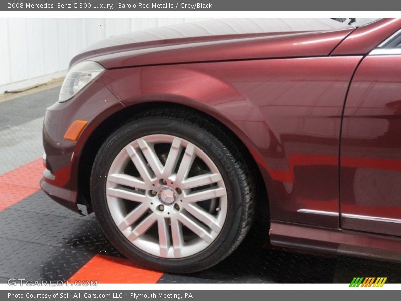 Barolo Red Metallic / Grey/Black 2008 Mercedes-Benz C 300 Luxury
