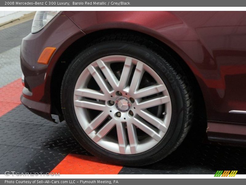 Barolo Red Metallic / Grey/Black 2008 Mercedes-Benz C 300 Luxury