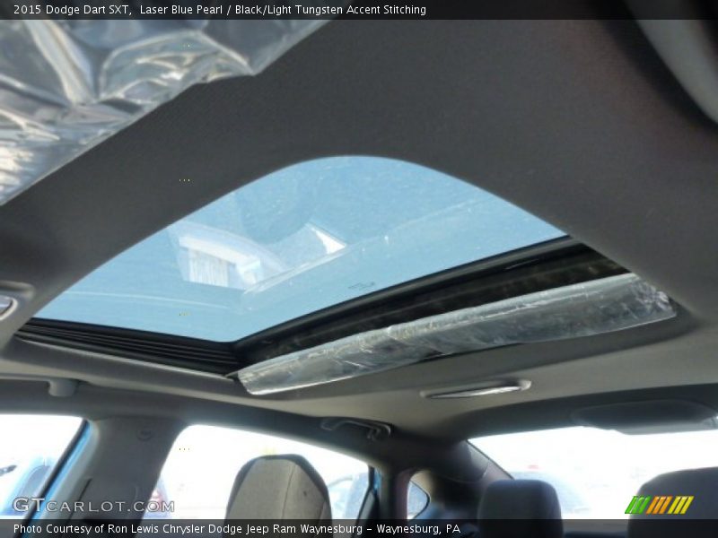 Laser Blue Pearl / Black/Light Tungsten Accent Stitching 2015 Dodge Dart SXT