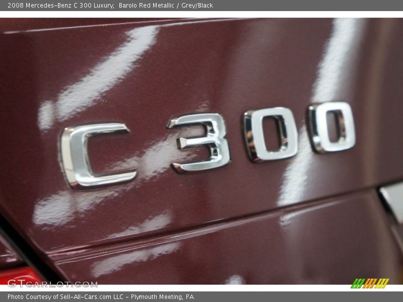 Barolo Red Metallic / Grey/Black 2008 Mercedes-Benz C 300 Luxury