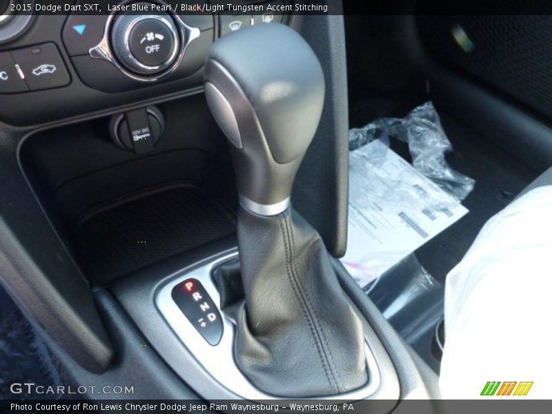 Laser Blue Pearl / Black/Light Tungsten Accent Stitching 2015 Dodge Dart SXT