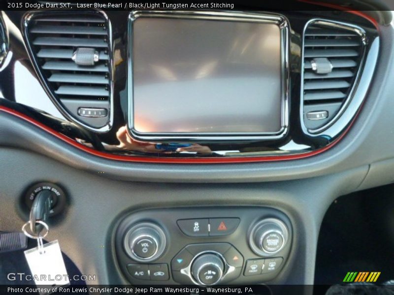 Laser Blue Pearl / Black/Light Tungsten Accent Stitching 2015 Dodge Dart SXT
