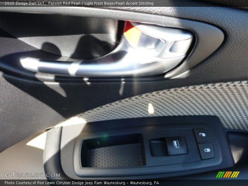 Passion Red Pearl / Light Frost Beige/Pearl Accent Stitching 2015 Dodge Dart SXT