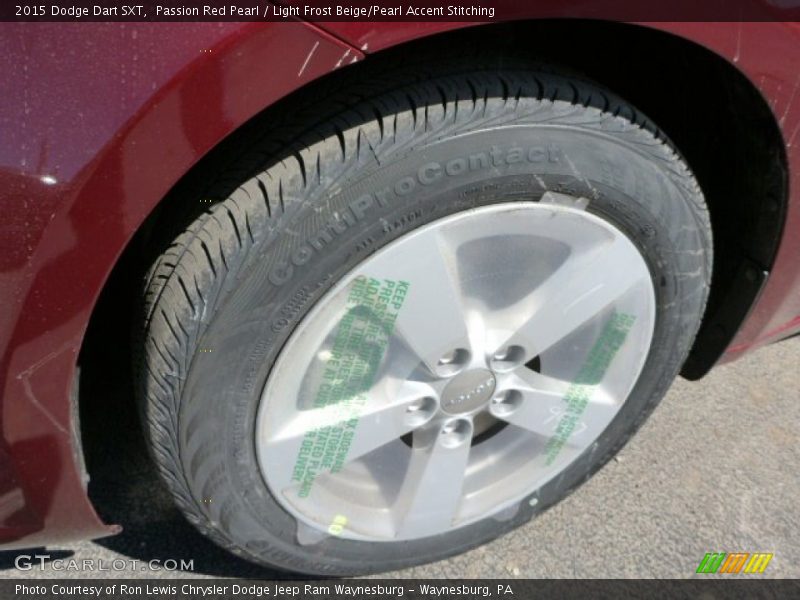 Passion Red Pearl / Light Frost Beige/Pearl Accent Stitching 2015 Dodge Dart SXT
