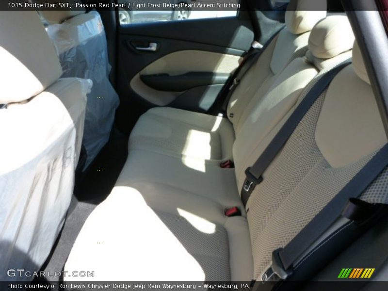Passion Red Pearl / Light Frost Beige/Pearl Accent Stitching 2015 Dodge Dart SXT