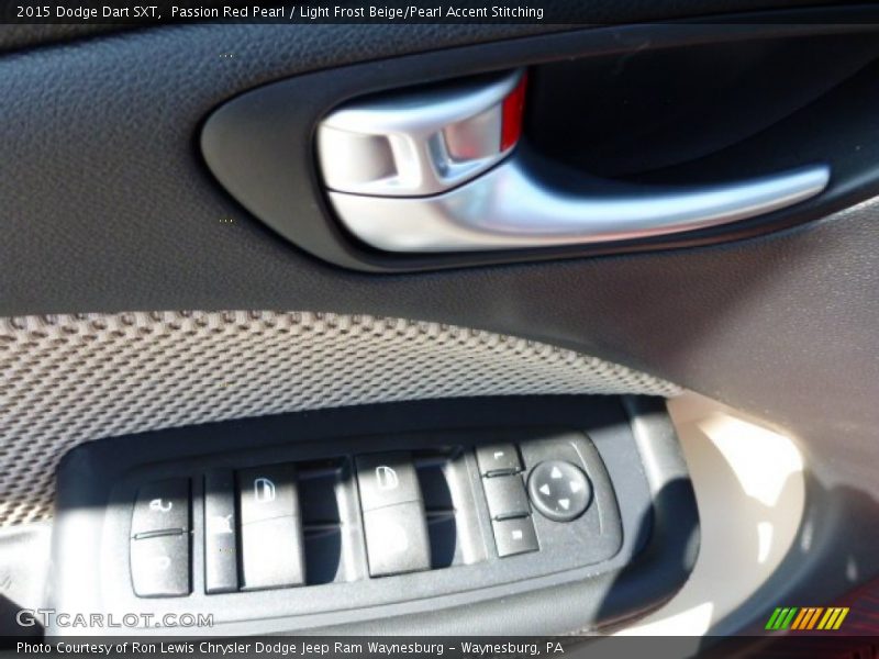 Passion Red Pearl / Light Frost Beige/Pearl Accent Stitching 2015 Dodge Dart SXT