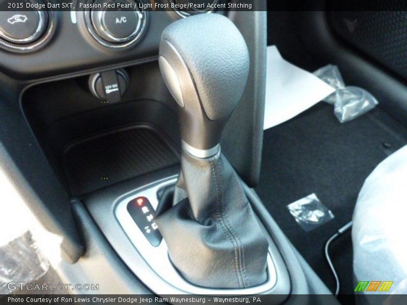Passion Red Pearl / Light Frost Beige/Pearl Accent Stitching 2015 Dodge Dart SXT