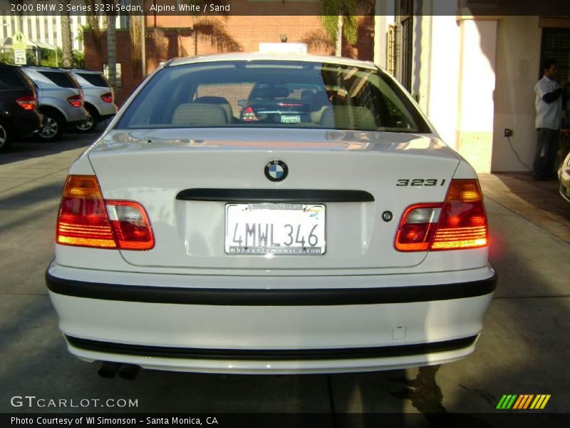 Alpine White / Sand 2000 BMW 3 Series 323i Sedan