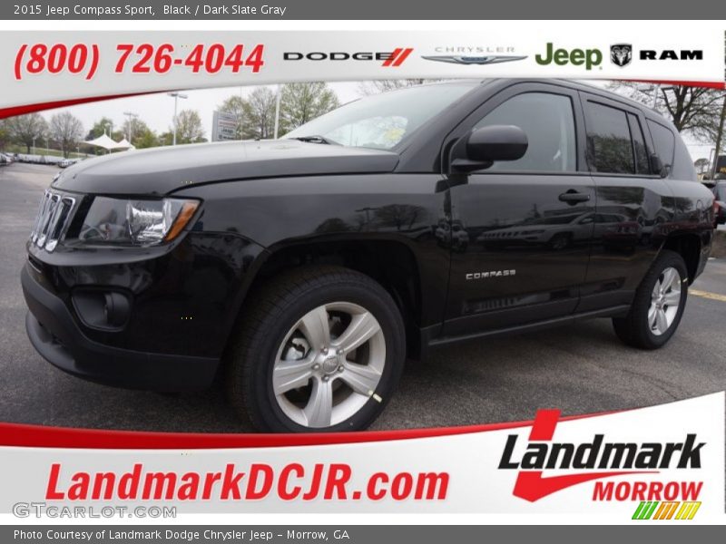Black / Dark Slate Gray 2015 Jeep Compass Sport