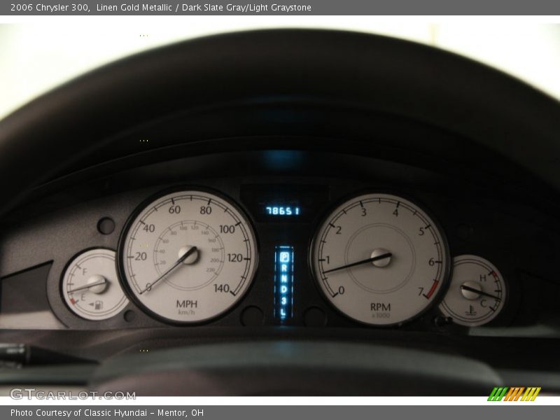 Linen Gold Metallic / Dark Slate Gray/Light Graystone 2006 Chrysler 300