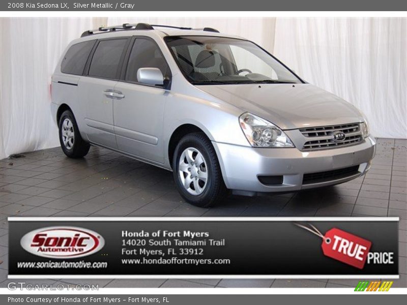 Silver Metallic / Gray 2008 Kia Sedona LX