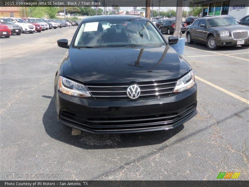 Black / Titan Black 2015 Volkswagen Jetta SE Sedan