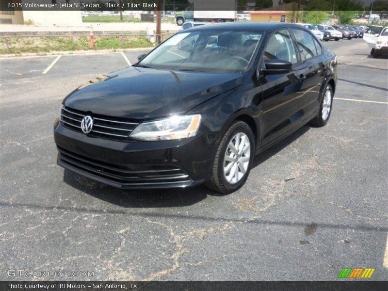 Black / Titan Black 2015 Volkswagen Jetta SE Sedan
