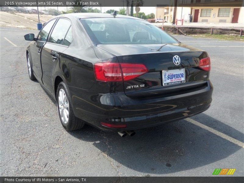 Black / Titan Black 2015 Volkswagen Jetta SE Sedan